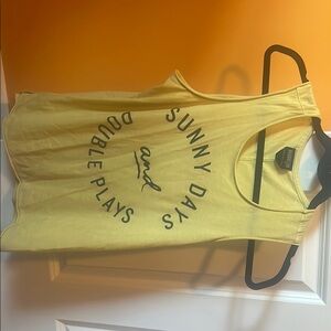 Baseballism Yellow Tank Top
